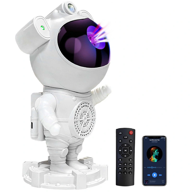 چراغ خواب آدم فضایی اتاق کودک مدل اسپیکر دار بلوتوثی