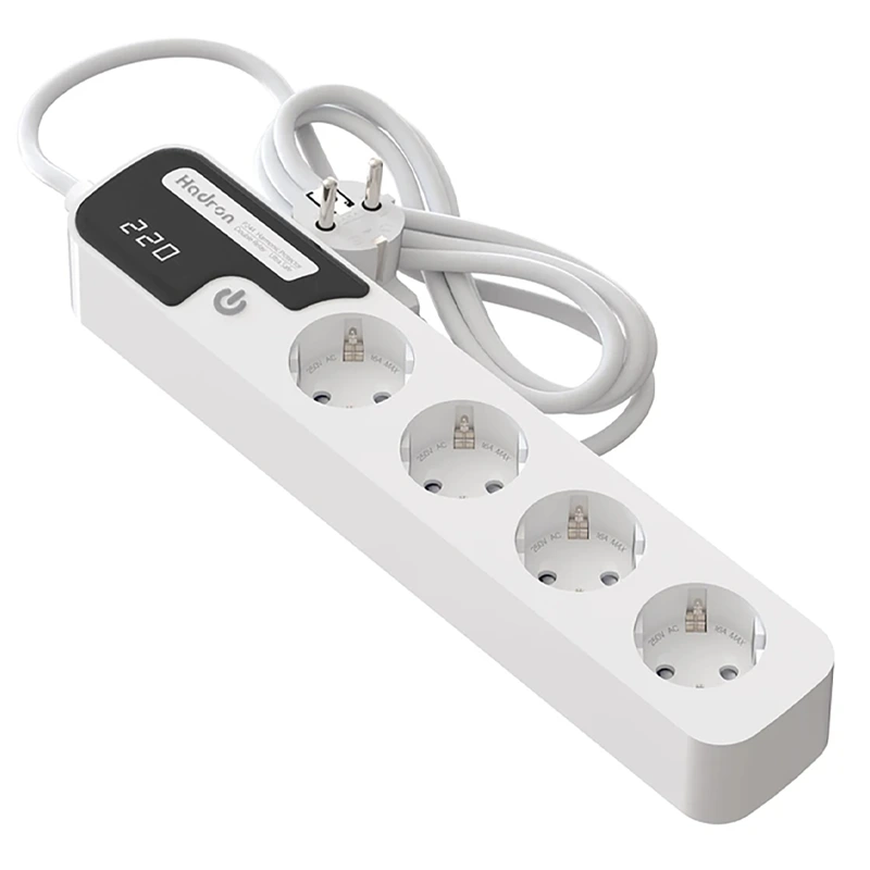 چند راهی برق و محافظ ولتاژ با کابل 1.8 متری و نشانگر LED مدل Hadron P244