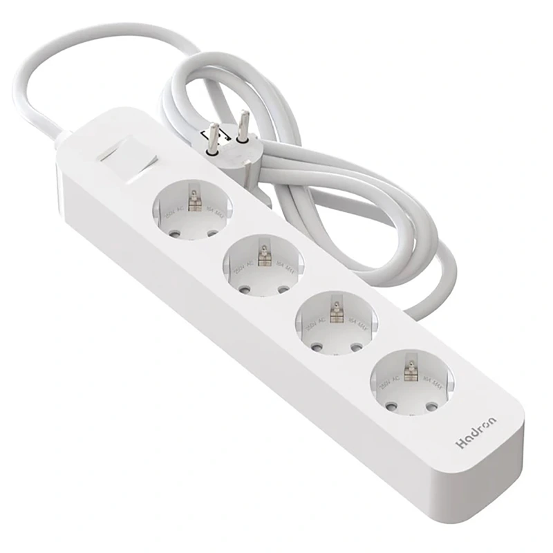 چند راهی برق و محافظ بار 4 پریز با کابل 1.8 متری مدل Hadron P24