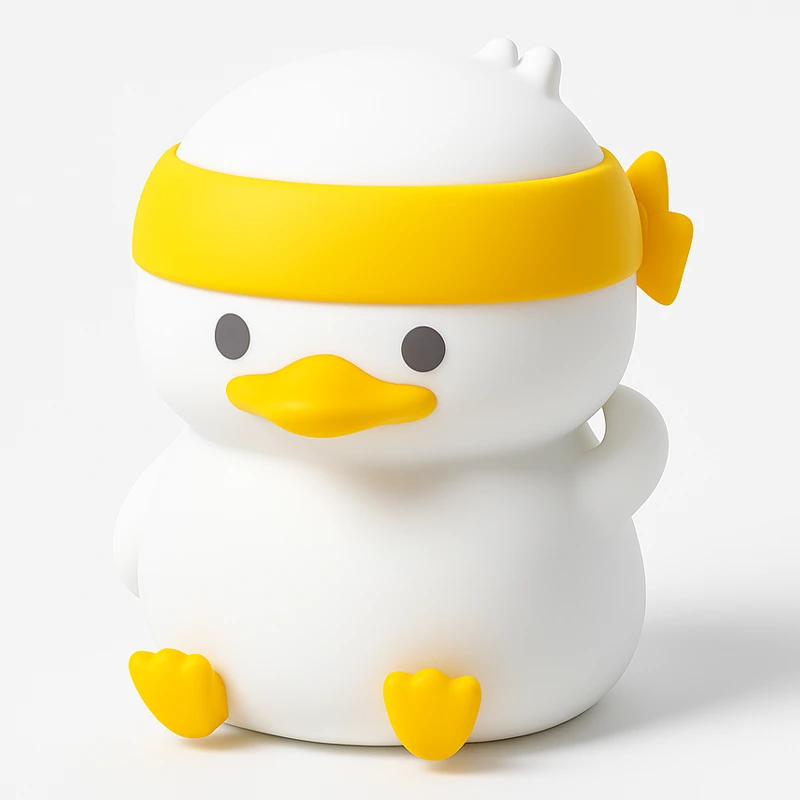 چراغ خواب فانتزی اردک مدل لمسی قابل شارژ