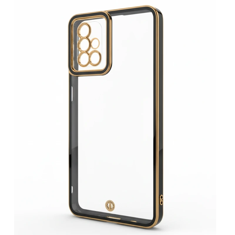 قاب اورجینال الکتروپلیتینگ Samsung Galaxy M51 مدل دور طلایی اسپیس