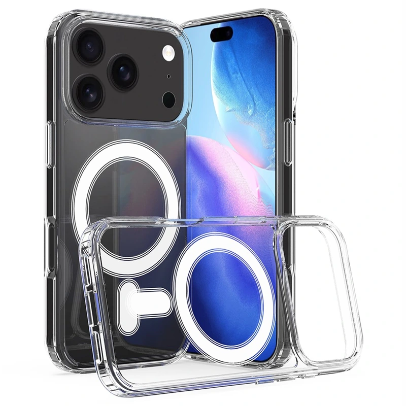 قاب شفاف مگ سیفدار مناسب برای IPHONE 17 Pro (پک اپل استوری)