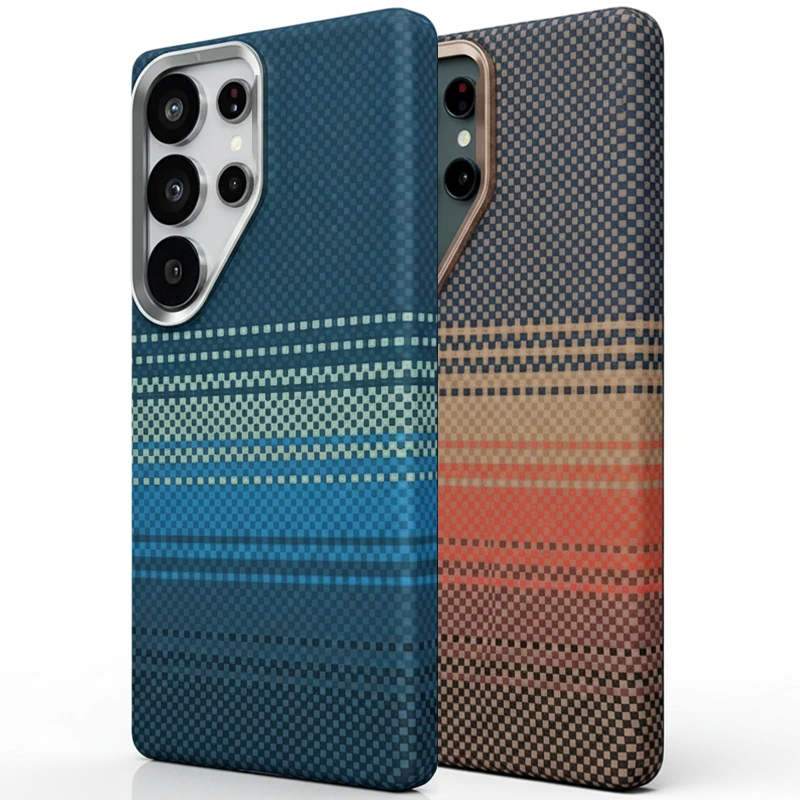 قاب طرح کربنی مگ سیف دار iPefet مناسب برای گوشی Samsung Galaxy S25 Ultra