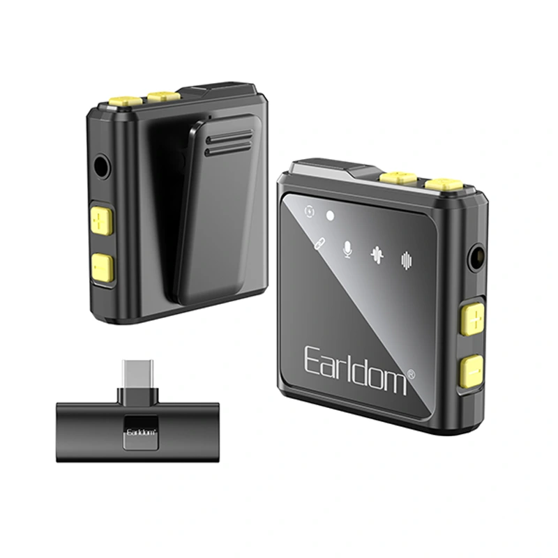 میکروفن وایرلس یقه ای پورت تایپ سی مدل Earldom MC10C (نسخه اورجینال وارداتی)