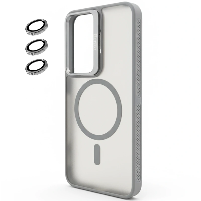 قاب مگنتی با محافظ لنز و پایه نگهدارنده برای موبایل Samsung Galaxy S24 FE از برند برلیا