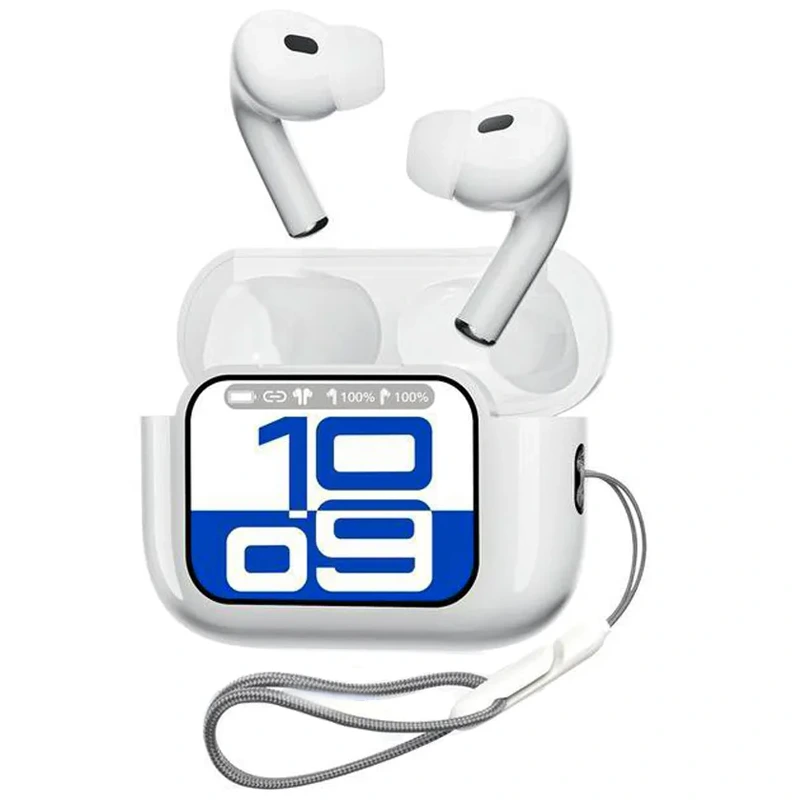 هندزفری بلوتوثی نمایشگردار طرح ایرپاد با قابلیت ANC مدل T10 (نسخه اورجینال)