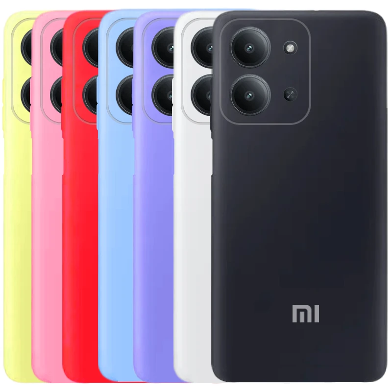کاور سیلیکونی تک رنگ اورجینال Xiaomi Redmi 15C مدل پاک کنی ضدلک