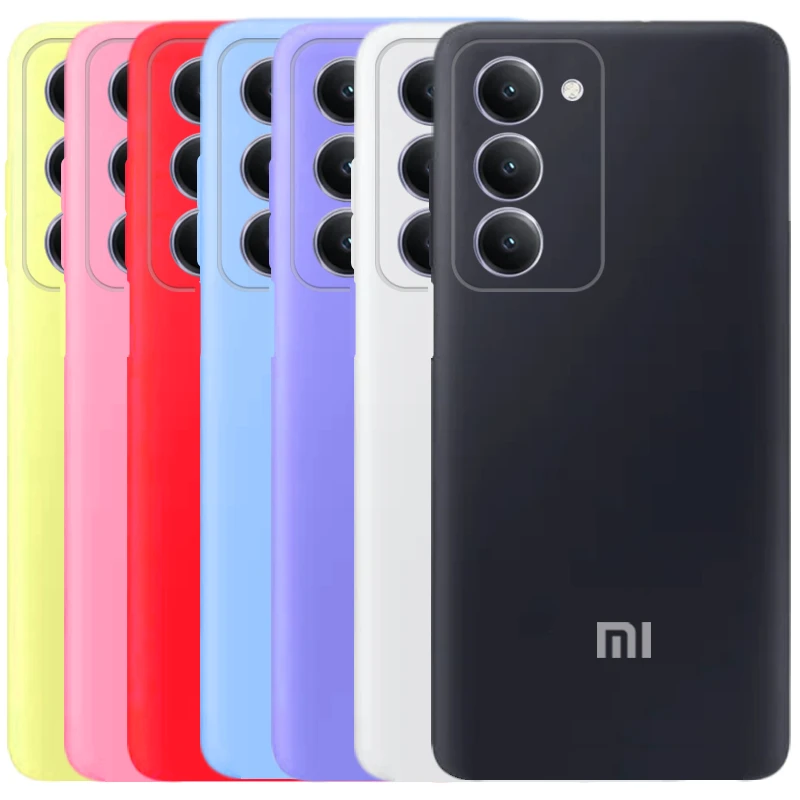 کاور سیلیکونی تک رنگ اورجینال Xiaomi Redmi 15 مدل پاک کنی ضدلک
