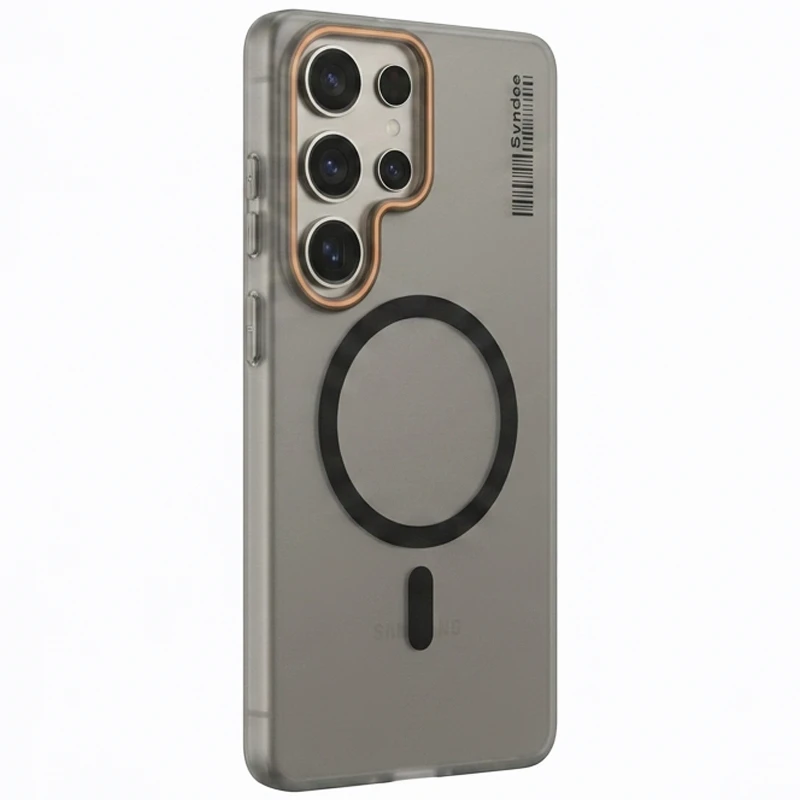 قاب نیمه مات فوق نازک از برند Soft Sanding برای Samsung Galaxy S25 Ultra با پشتیبانی مگ سیف