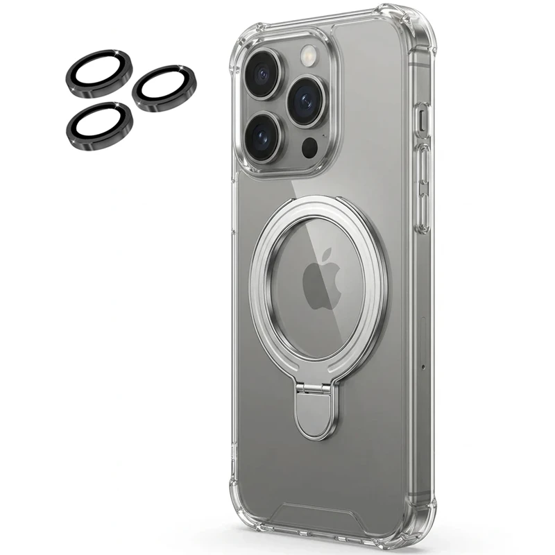 کاور اورجینال ایربگ دار مدل استندشو از برند EvoClear برای iPhone 13 Pro
