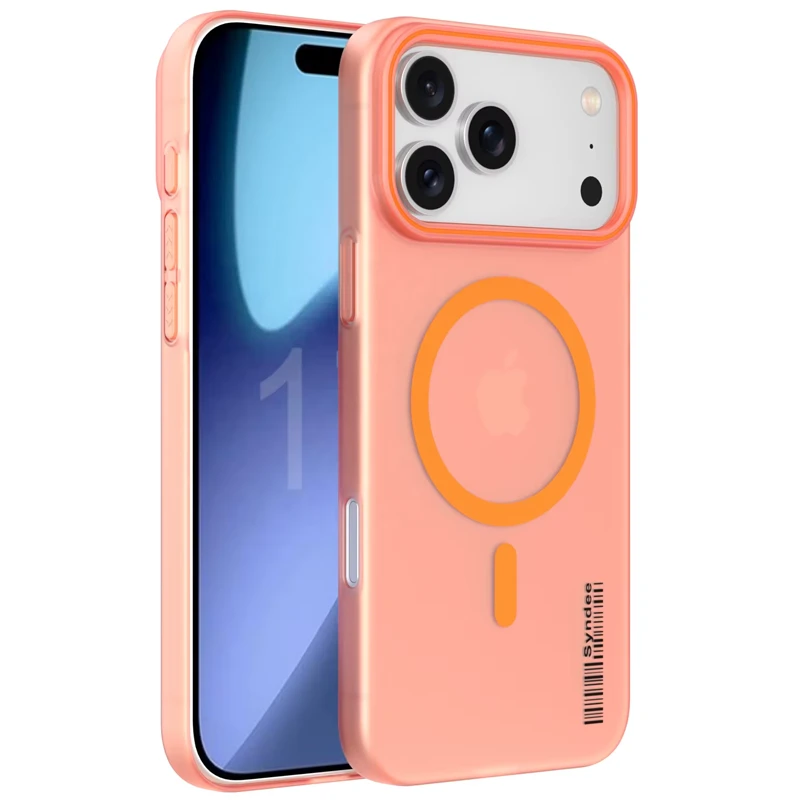 قاب نیمه مات فوق نازک از برند Soft Sanding برای iPhone 17 Pro Max با پشتیبانی مگ سیف