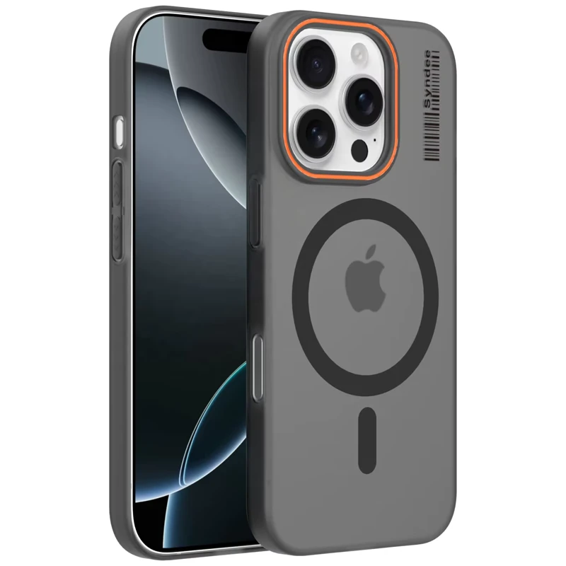 قاب نیمه مات فوق نازک از برند Soft Sanding برای iPhone 16 Pro با پشتیبانی مگ سیف