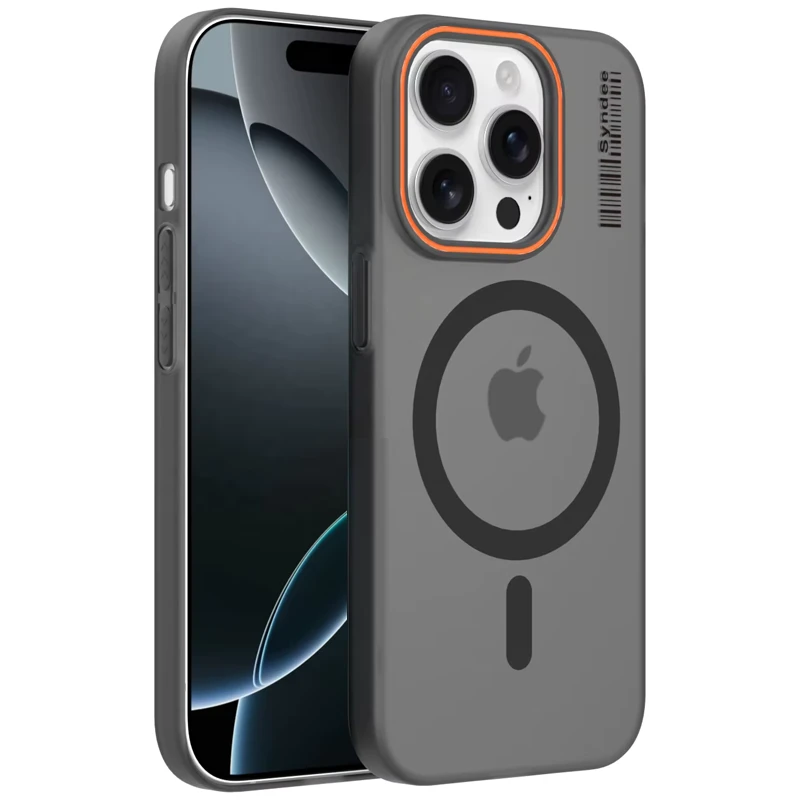 قاب نیمه مات فوق نازک از برند Soft Sanding برای iPhone 15 Pro با پشتیبانی مگ سیف