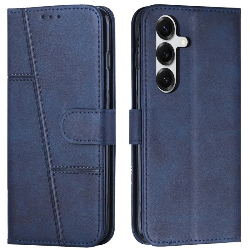 کیف چرمی کلاسوری طرح Texture مناسب برای سامسونگ Galaxy S25 FE