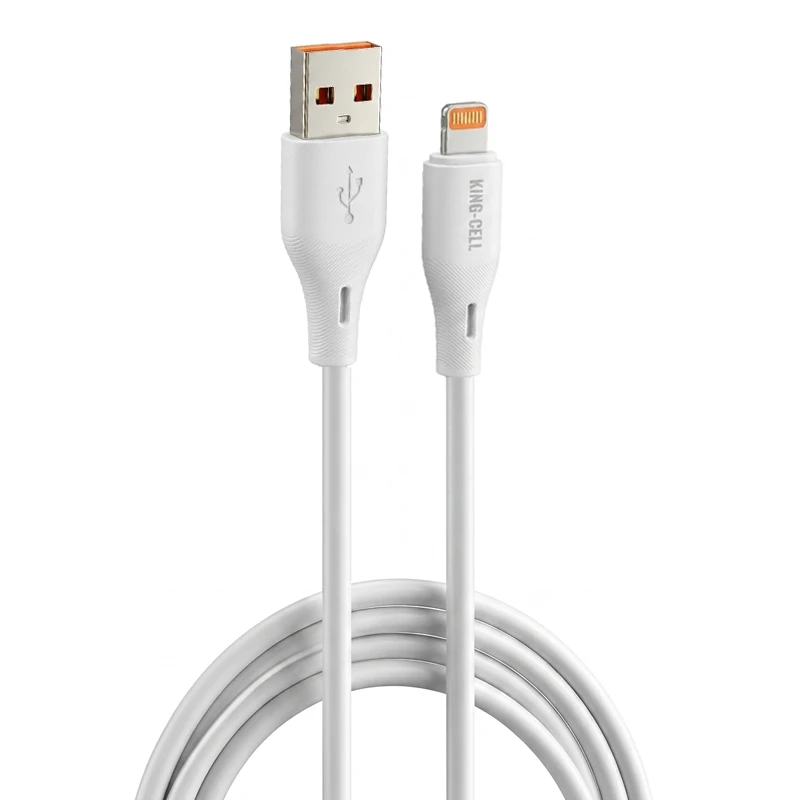کابل شارژ ایفونی Lightning مدل فست شارژ 3.1 آمپر کینگ سل KCT-16