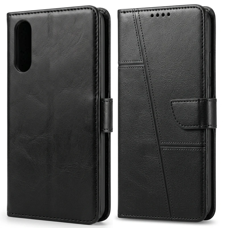 کیف چرمی کلاسوری طرح Texture مناسب برای هوآوی Huawei Y9S