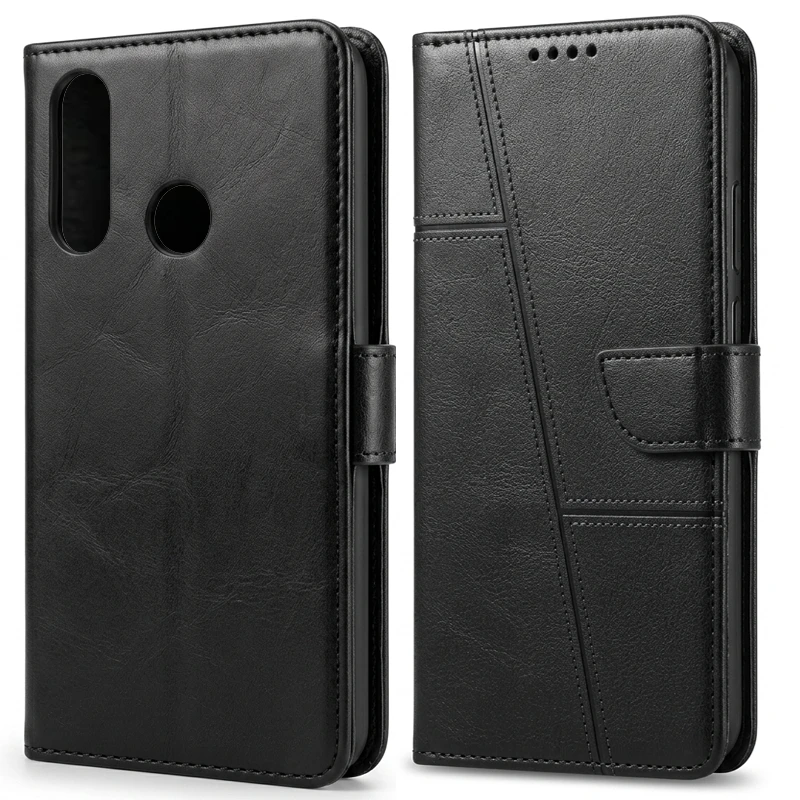 کیف چرمی کلاسوری طرح Texture مناسب برای هوآوی Huawei Y7P