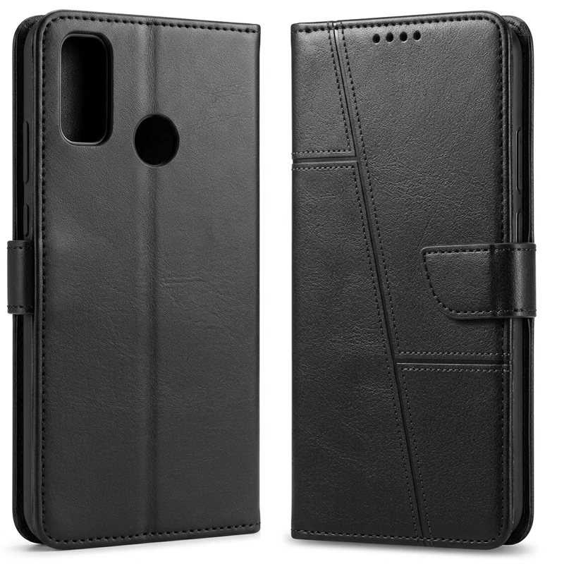 کیف چرمی کلاسوری طرح Texture مناسب برای هوآوی Huawei Y8S