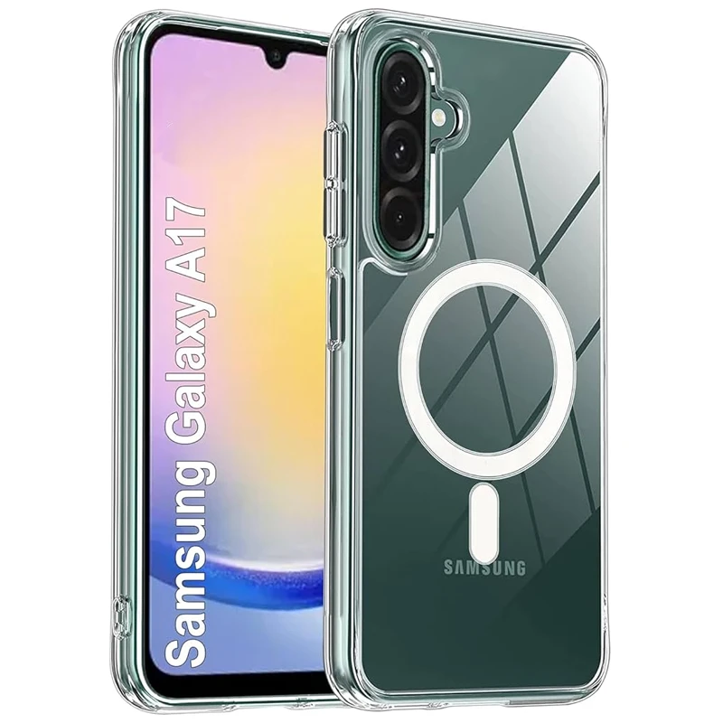 قاب مگ سیف شفاف مناسب برای Samsung Galaxy A17 (پک سامسونگ استوری)