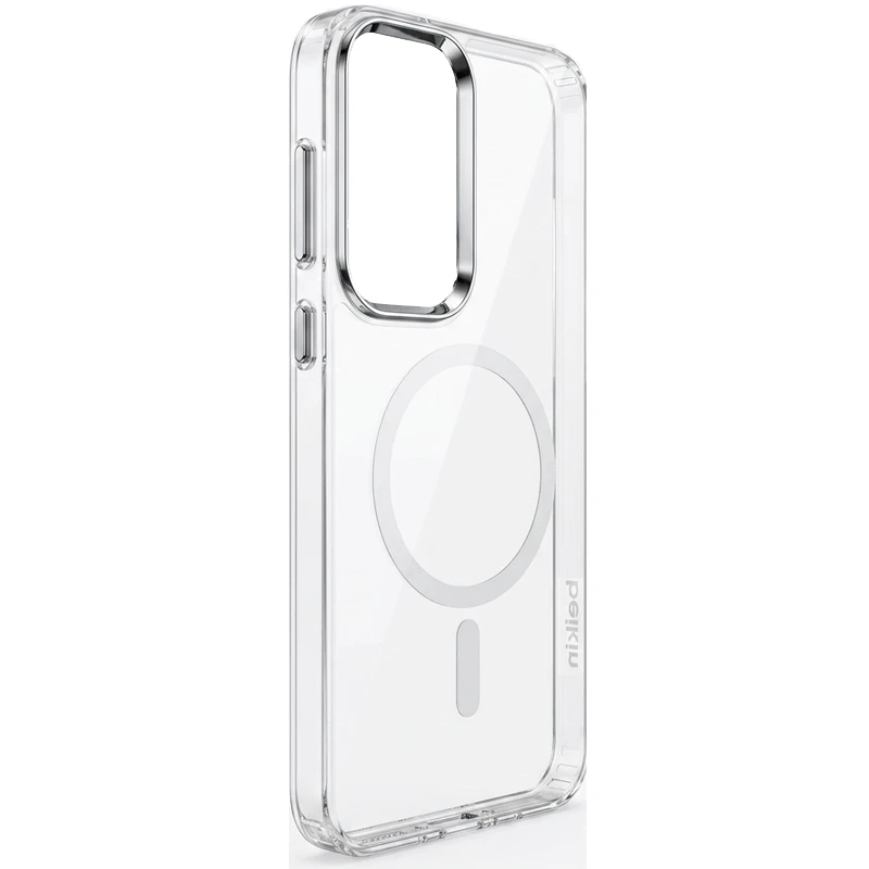 کاور شفاف مگ سیف مدل Belkin Clear Metal مناسب برای Samsung Galaxy S23 FE