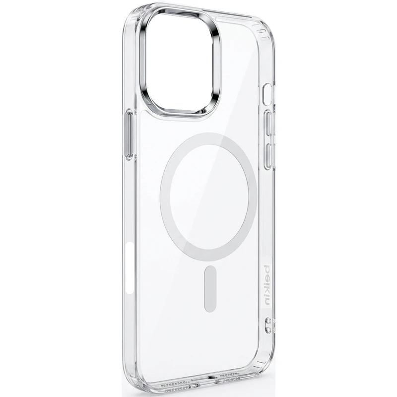 کاور شفاف مگ سیف مدل Belkin Clear Metal مناسب برای iPHONE 16 Pro Max