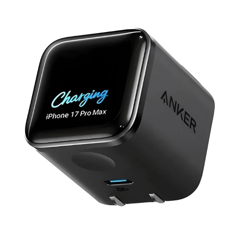 آداپتور فست شارژ 45 وات با نمایشگر هوشمند از برند انکر مدل ANKER Nano Charger 45W A121D (100% اورجینال-نسخه چین)