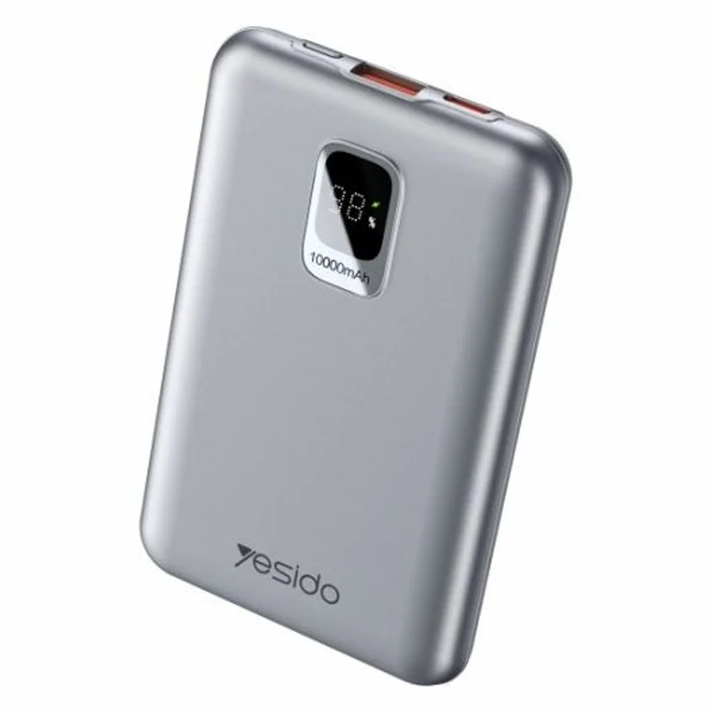 پاوربانک 10.000Mah با تاییدیه AFC Protocol مدل 3 پورت و توان 22.5W از برند YESIDO YP46 (100% اورجینال)