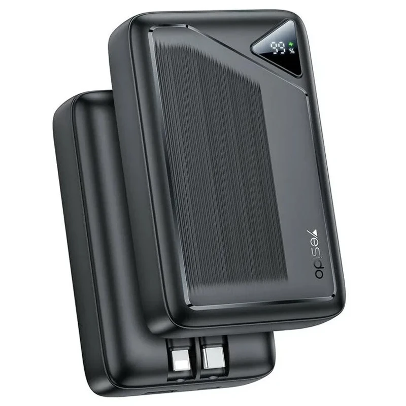 پاوربانک فست شارژ به همراه دو کابل 20.000Mah با توان 22.5W از برند YESIDO YP85 (100% اورجینال)