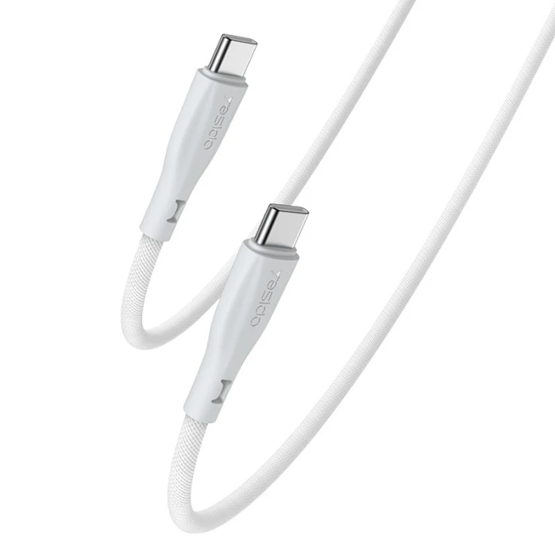 کابل کنفی Dual Type-C مدل 1.2 متری 60 وات از برند YESIDO CA168 (100% اورجینال)