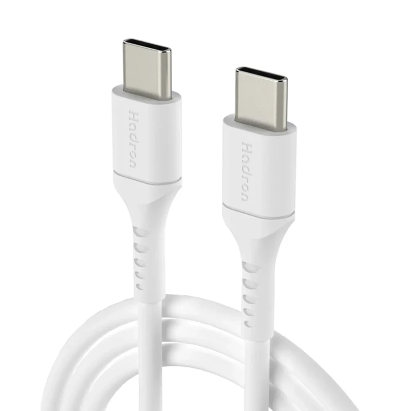 کابل شارژ و انتقال دیتا 3 آمپر به طول 1 متر USB-C To USB-C از برند Hadron HTC-C-C01 (شرکتی اورجینال+گارانتی)