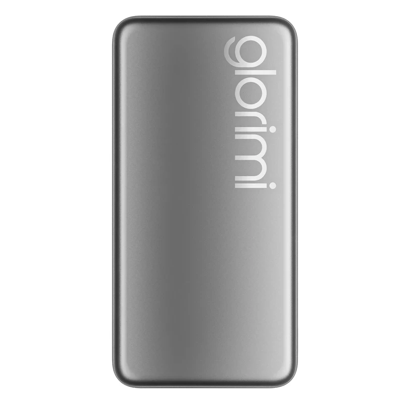 پاوربانک مگ سیف آلومینیومی 20 وات مدل 10 هزار میلی آمپر Ultra Slim از برند Glorimi 10k FitCore (100% اورجینال)