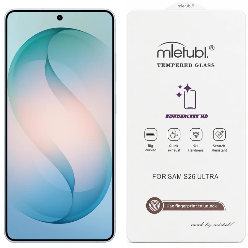 گلس اورجینال گوشی Samsung Galaxy S26 Ultra مدل Mietubl Borderless HD