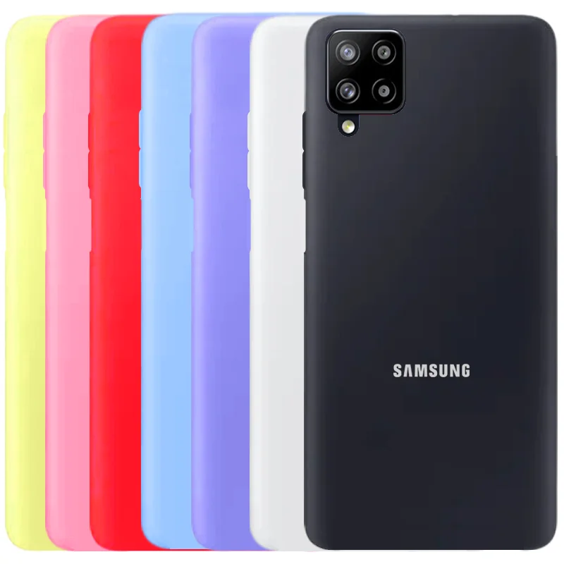 کاور سیلیکونی تک رنگ اورجینال Samsung Galaxy M32 مدل پاک کنی اصل