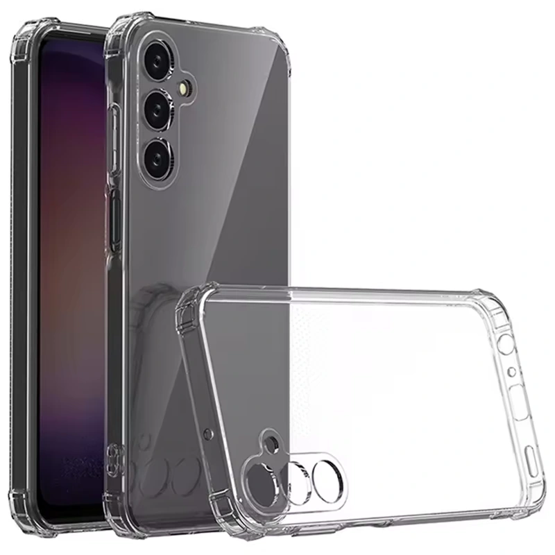 گارد شفاف ایربگ دار برای گوشی Samsung Galaxy A16 مدل ژله ای محافظ لنزدار