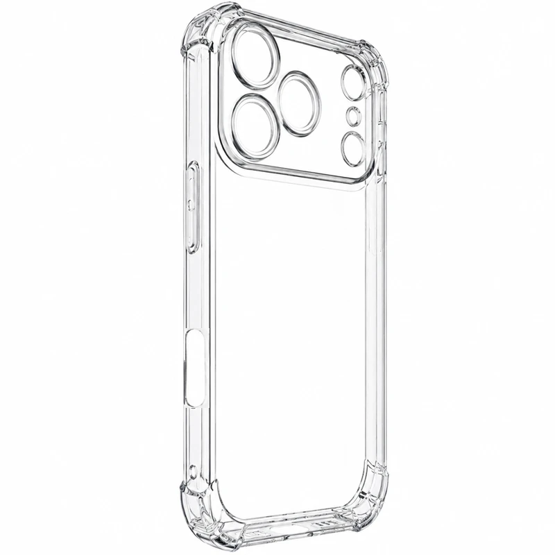 گارد شفاف ایربگ دار برای گوشی IPHONE 17 Pro Max مدل ژله ای محافظ لنزدار