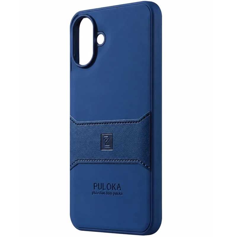 کاور چرمی مدل Puloka Next مناسب برای گوشی Samsung Galaxy A07 (سورمه‌ای)