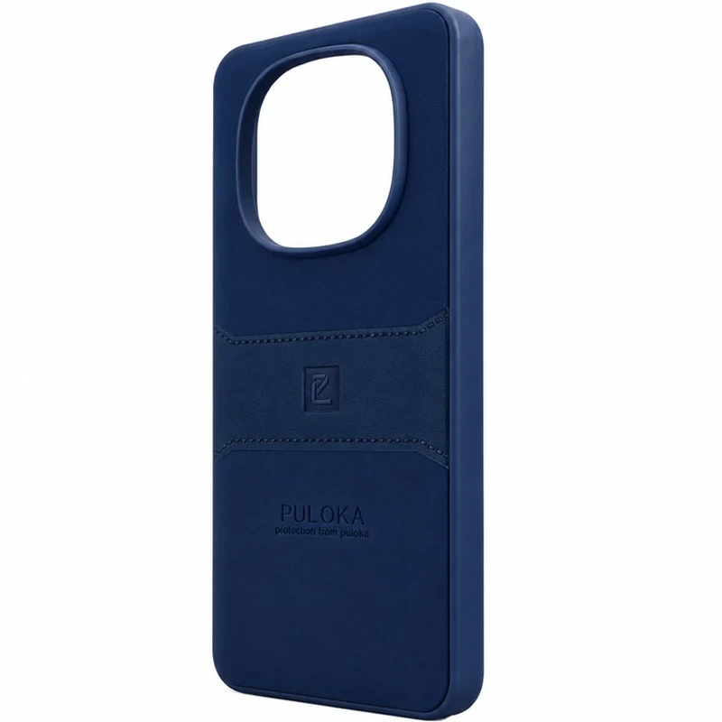 کاور چرمی مدل Puloka Next مناسب برای گوشی Xiaomi Redmi Note 14 Pro 4G (سورمه ای)