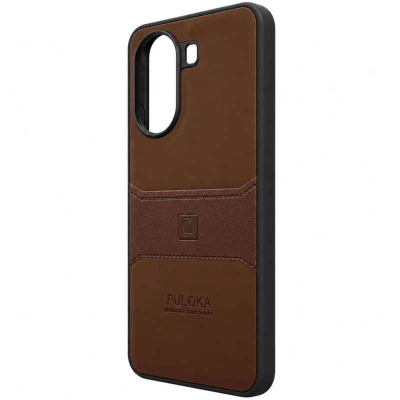 کاور چرمی مدل Puloka Next مناسب برای گوشی Xiaomi Poco X7 Pro (قهوه ای)