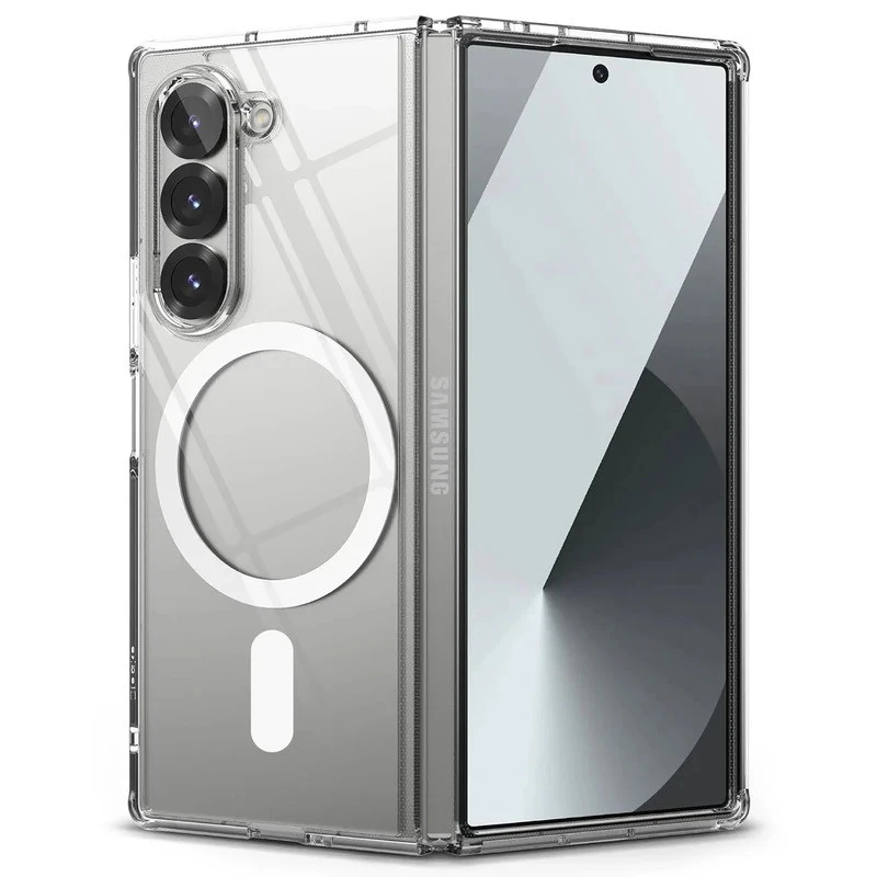 قاب گوشی مگ سیف شفاف مناسب برای Samsung Galaxy Z Fold6