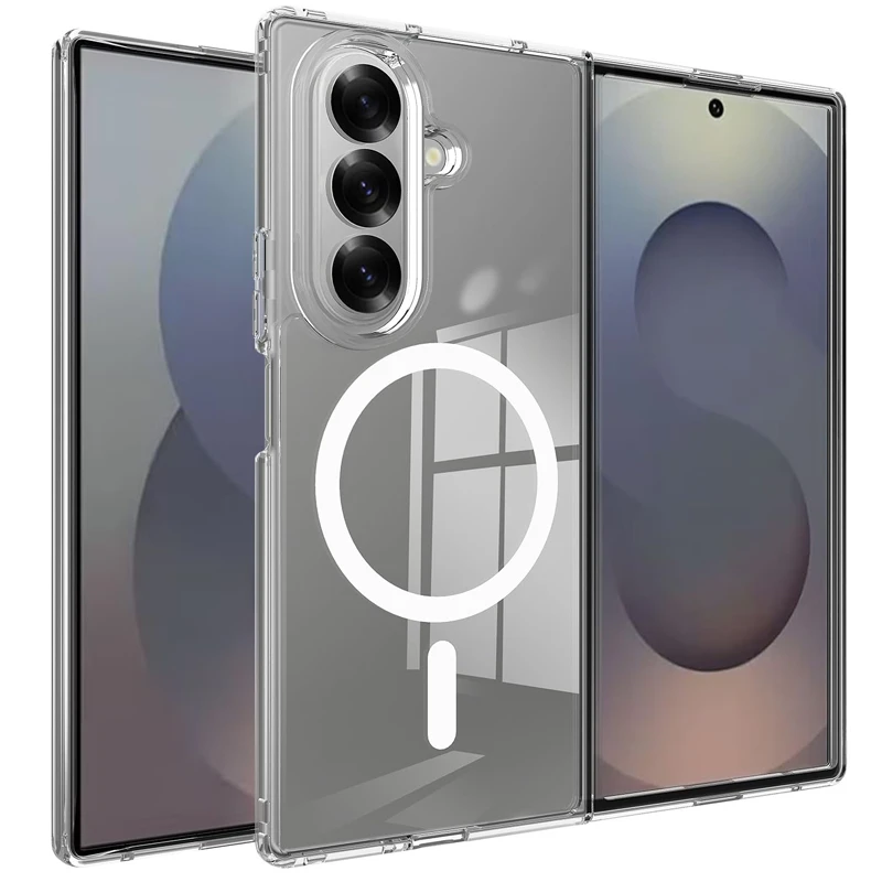 قاب گوشی مگ سیف شفاف مناسب برای Samsung Galaxy Z Fold7