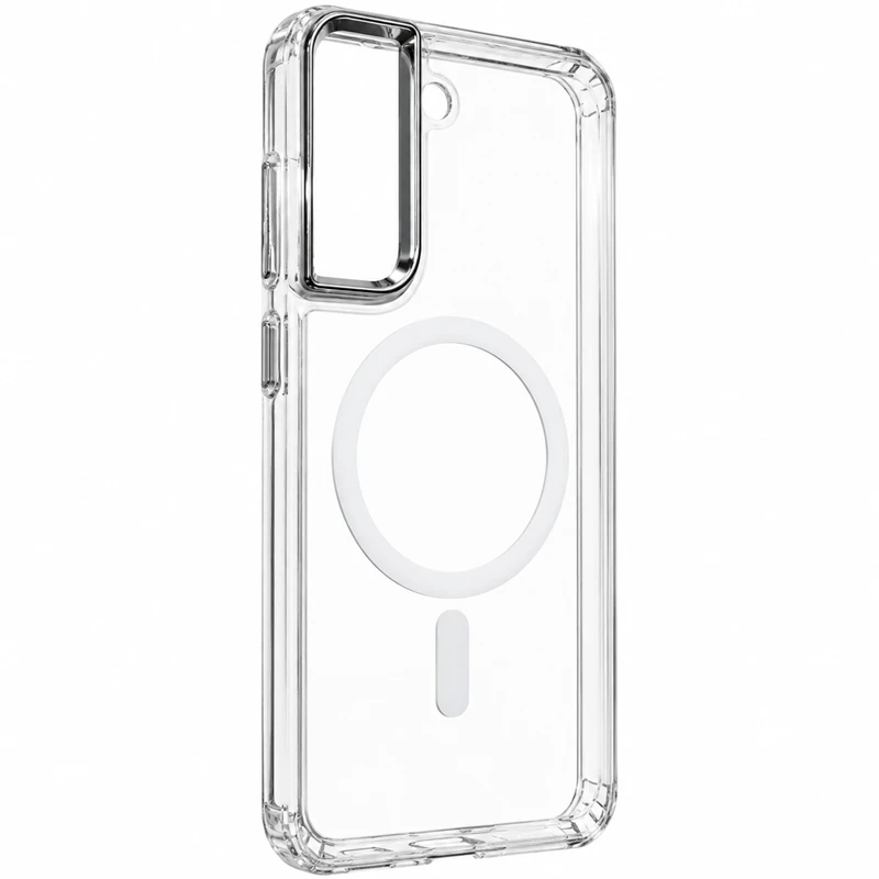 کاور شفاف مگ سیف مدل Belkin Clear Metal مناسب برای Samsung Galaxy S21 FE