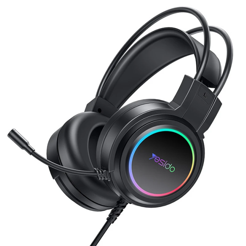 هدست سیم دار مدل گیمینگ با قابلیت RGB از برند یسیدو مدل Yesido EK05 (100% اورجینال)