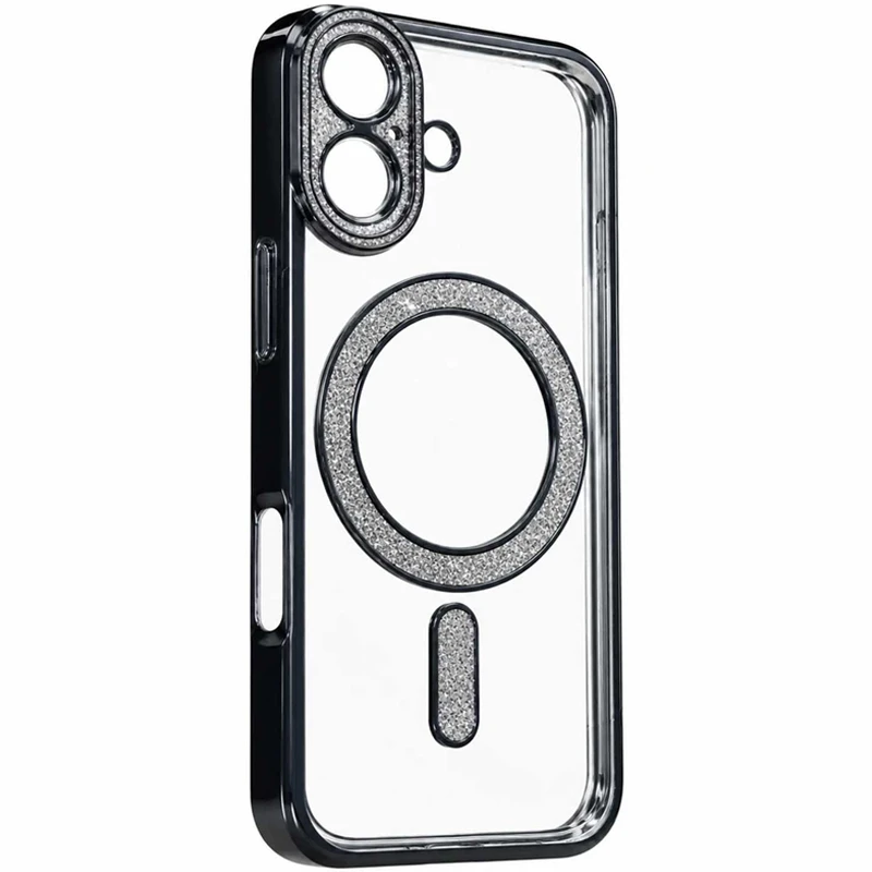 قاب گوشی طرح Swarovski مناسب برای iPhone 17 (مشکی)