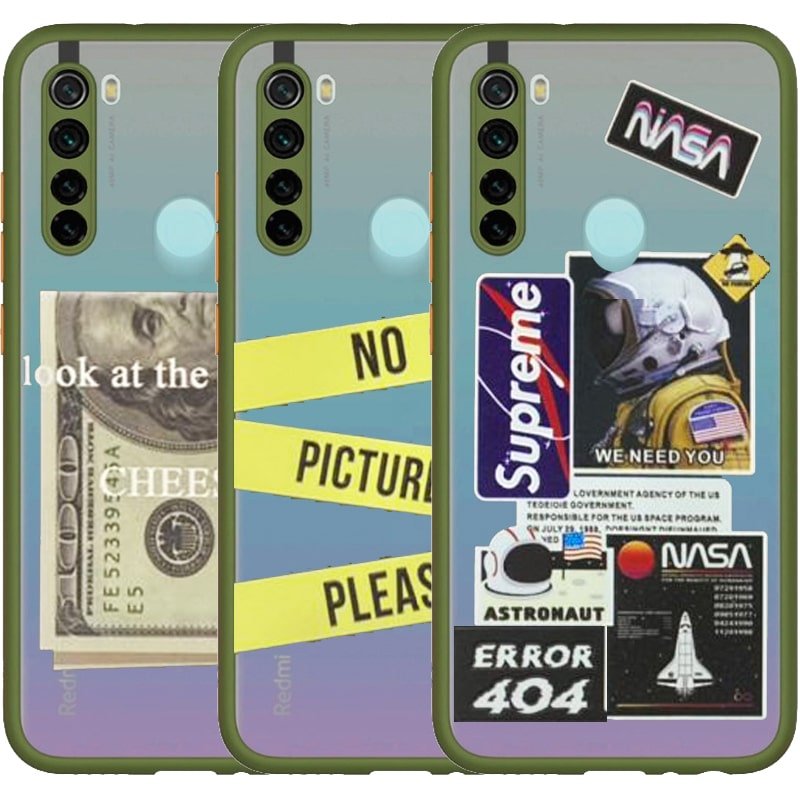 قاب گوشی طرحدار Xiaomi Redmi Note 8 مدل پشت مات محافظ لنزدار سری آوان گارد