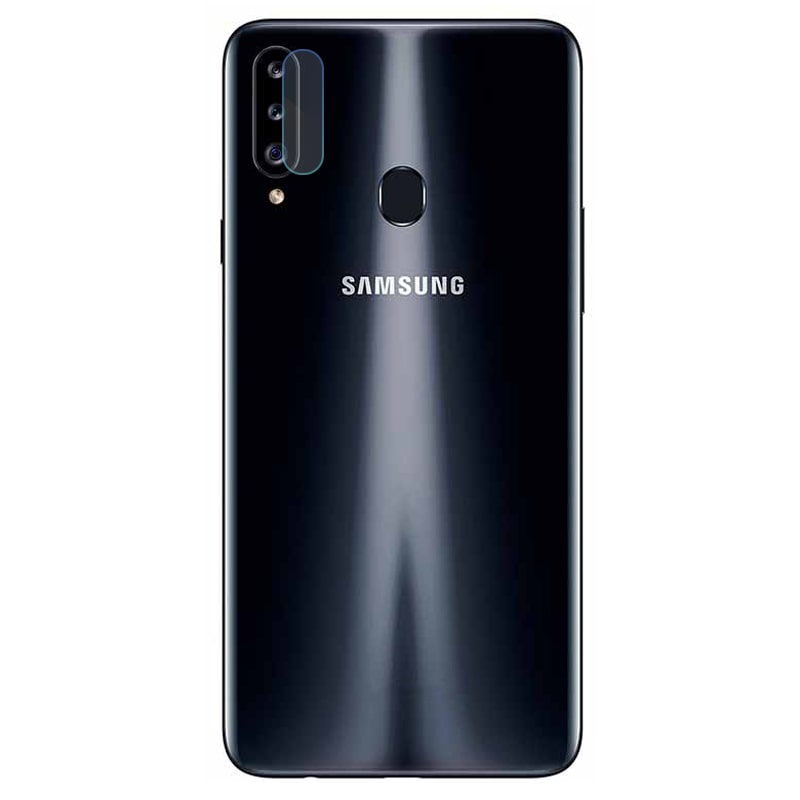 محافظ لنز دوربین گوشی Samsung Galaxy A20S مدل شیشه ای Ultra Pixel