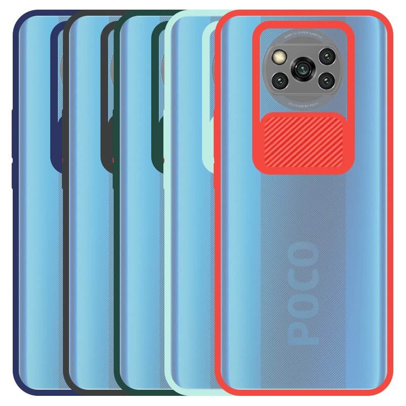 قاب و گارد محافظ مناسب برای گوشی Xiaomi POCO X3 nfc/pro مدل ماکرو شیلد محافظ لنزدار طرح پشت مات