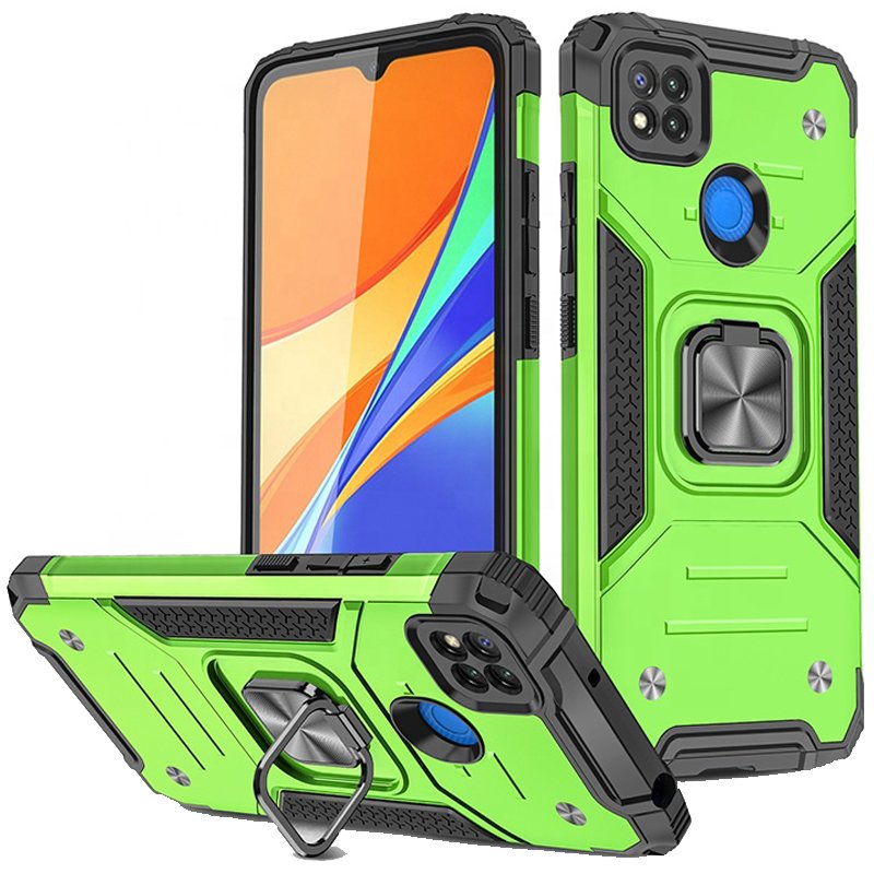 قاب اورجینال گوشی مناسب برای Xiaomi Redmi 9C طرح دیفندر آرمور به همراه رینگ استند مگنتی مدل Ranger Phone