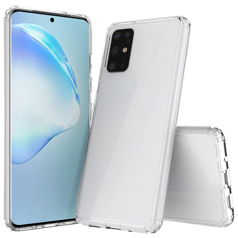 گارد محافظ ایربگ دار برای گوشی Samsung Galaxy S20 مدل دور ژله ای شفاف پشت طلق کریستالی