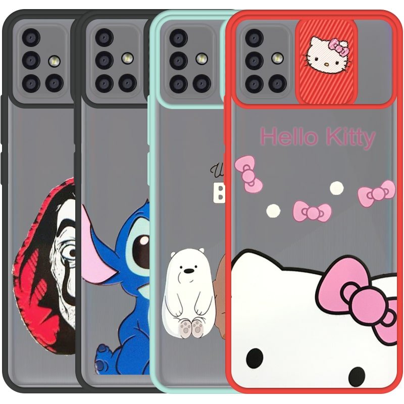 قاب طرحدار دخترانه و پسرانه مناسب برای گوشی Samsung Galaxy A71 مدل ماکرو شیلد محافظ لنزدار فانتزی