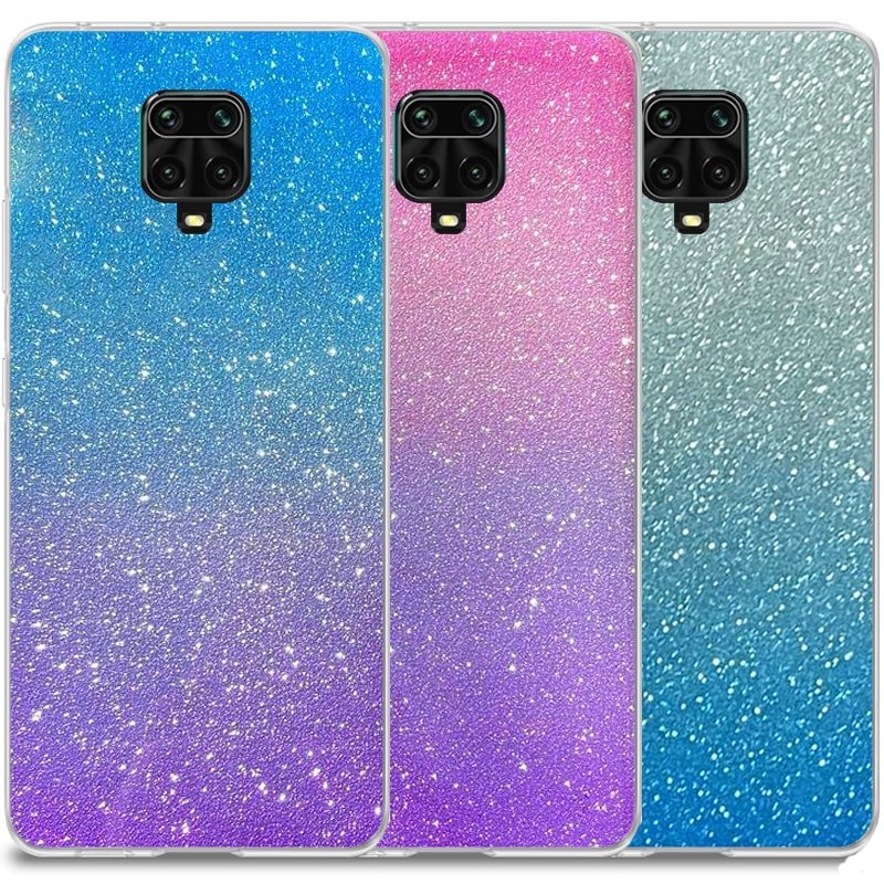 قاب اکلیلی ستاره ای مناسب برای گوشی Xiaomi Redmi Note 9S / 9 Pro / Max مدل براق  ژله ای دخترانه و زنانه شاین (رنگ ثابت)